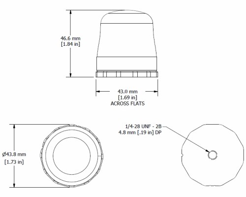 G-Link-200 傳感器的尺寸圖